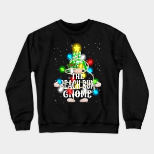 The Beach Bum Gnome Christmas Matching Family Shirt Crewneck Sweatshirt